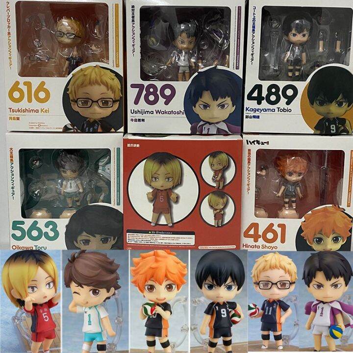 Nendoroid Haikyuu Figure Hinata Shoyo Ushijima Wakatoshi Tsukishima Kei