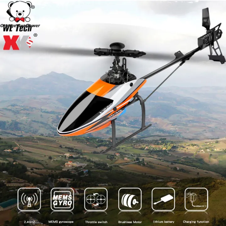 Wltoys V Big Rc Helicopter G Ch D G System Brushless Flybarless