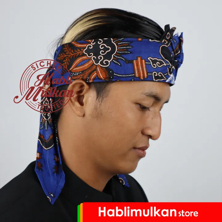 Iket Kepala Sunda Jawa Batik Singo Barong Totopong Udeng Bendo