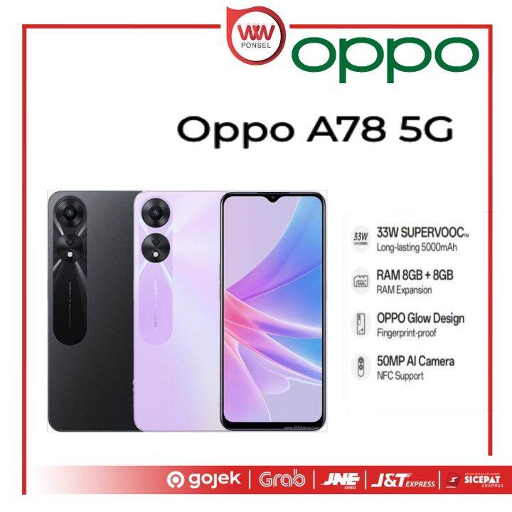 Hp Oppo A78 5G Ram 8GB Internal 128GB Garansi Resmi Lazada Indonesia