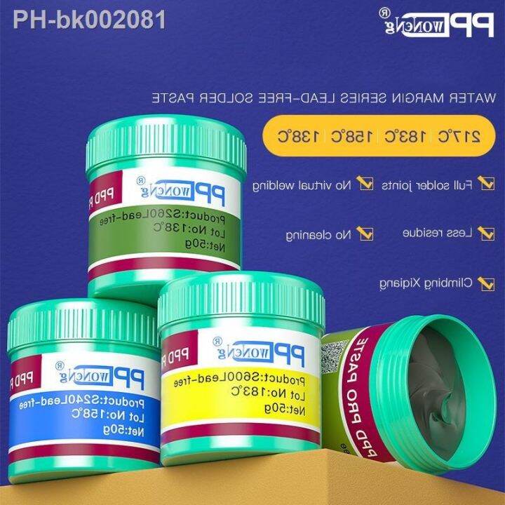 PPD Lead Free Solder Paste Low Medium High Temperature Melting Point