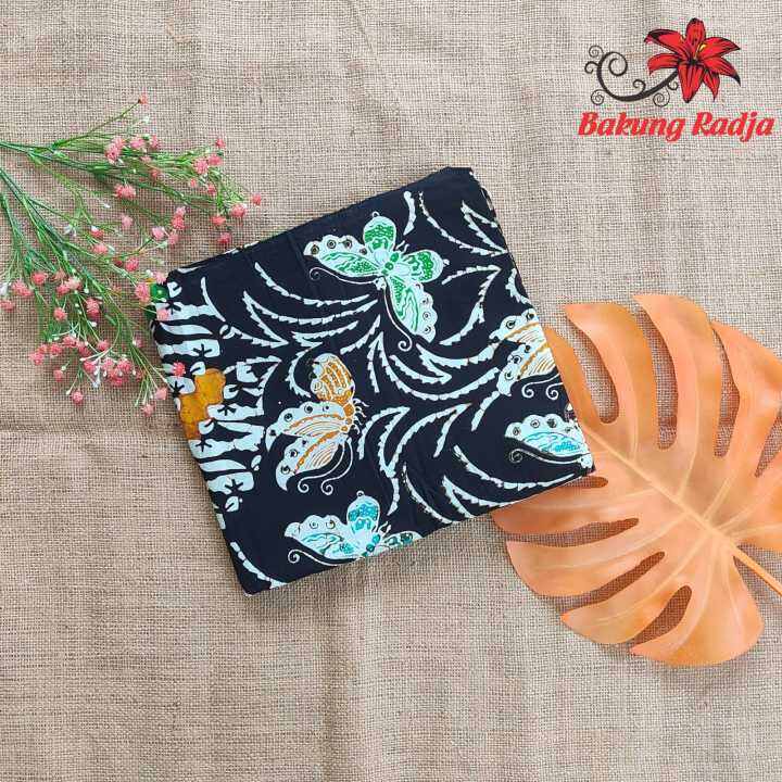 Kain Batik Motif Kupu Kombinasi Motif Parang Rusak Kekinian Lazada