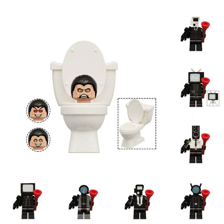 ININLE Skibidi Toilet Skibidi Toilet Man Building Blocks Cameraman