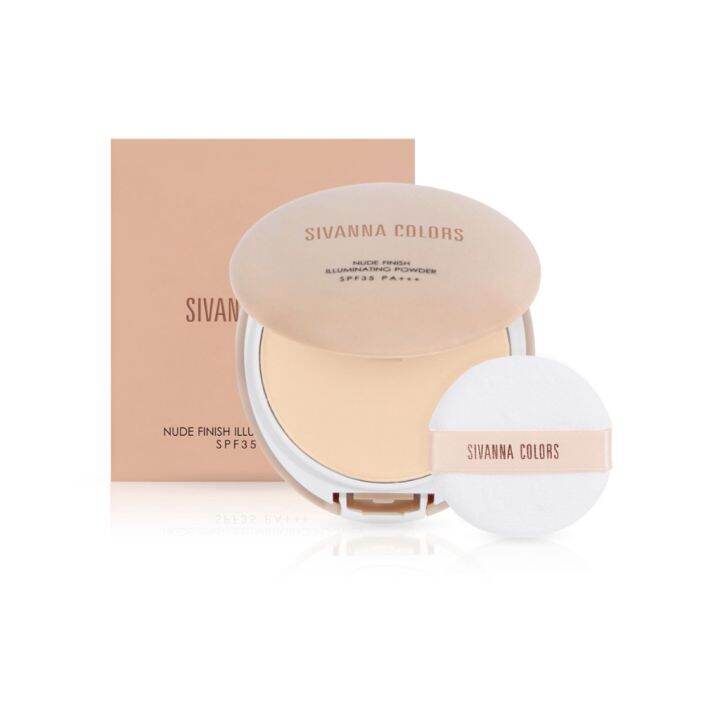 Sivanna Nude Finish Illuminating Powder Spf Pa Hf