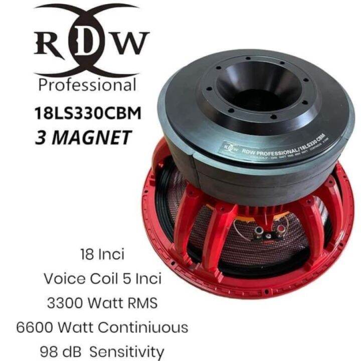 Speaker Komponen RDW 18 LS 330 CBM 18 Inch Lazada Indonesia