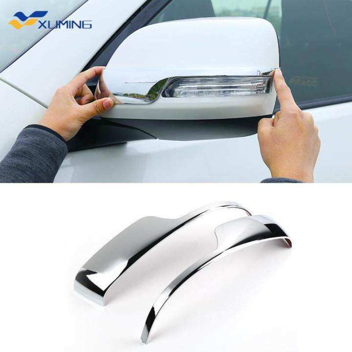 Xuming Rear View Side Mirror Cover Trim For Toyota Land Cruiser Prado