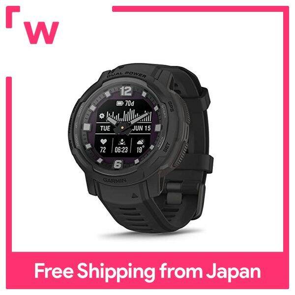 Garmin Instinct Crossover Dual Power Tactical Edition Black Suica