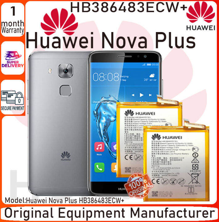 Huawei Nova Plus Battery Original Equipment Manufacturer HB386483ECW