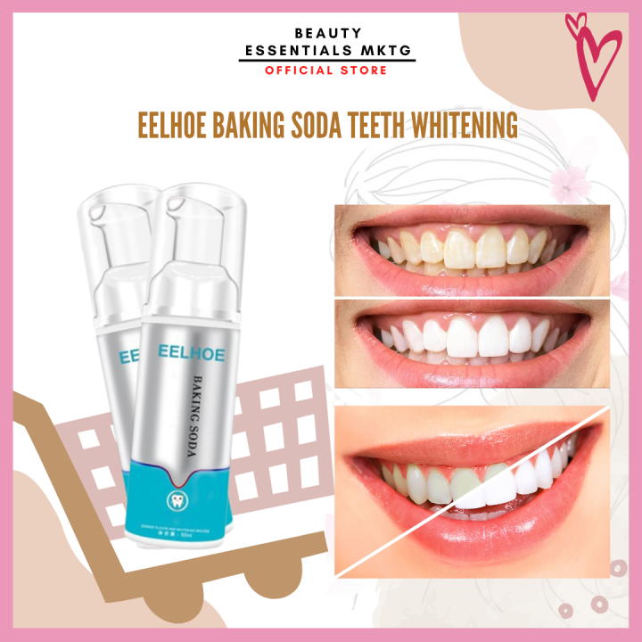 EELHOE BAKING SODA Teeth Cleansing Whitening Mousse Removes Stains