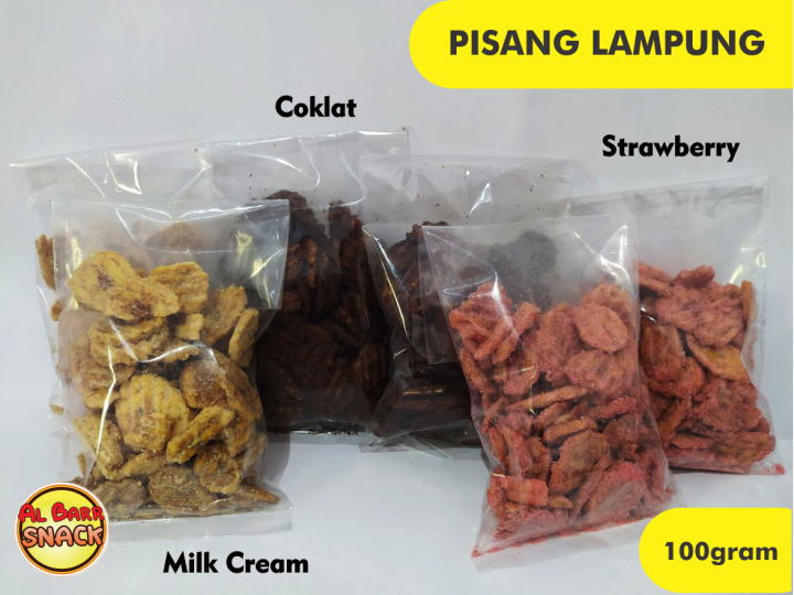 Pisang Keripik Aneka Rasa Khas Lampung Coklat Dan Susu Pisang Rasa