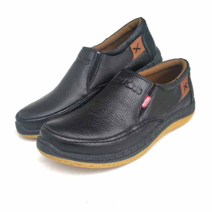 Sepatu Kulit Pria Slip On Selop Bahan Kulit Sapi Murah Keren Dan Elegan