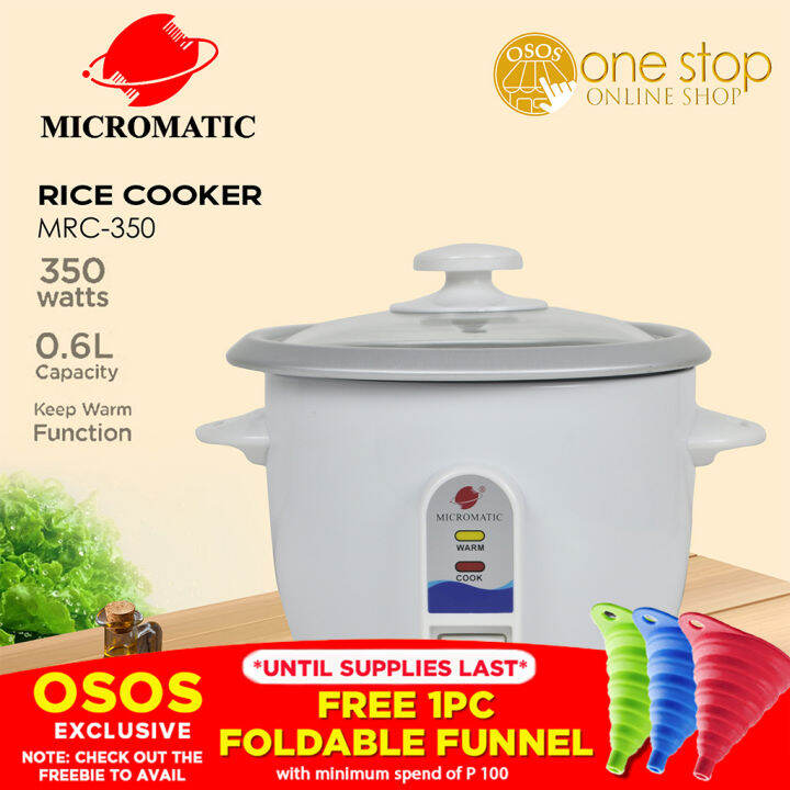 Micromatic Original Rice Cooker L Cups Of Rice Watts Mrc