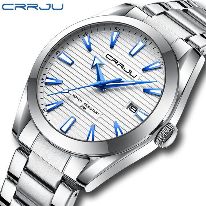 Crrju Kajun New Watch Men S Watch Stainless Steel Belt Steel Belt