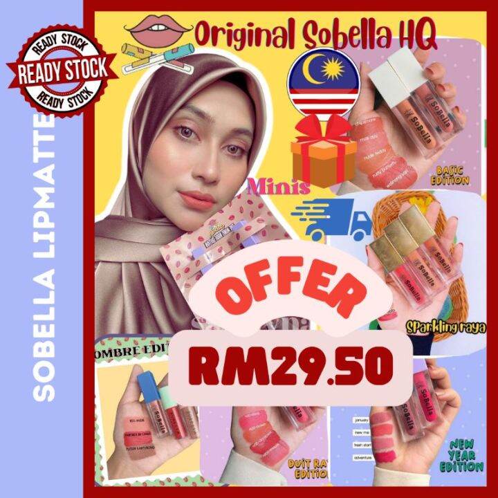 SOBELLA Lip Matte Lipstick BFF Basic Nude Teddy Baby Walinong Sari