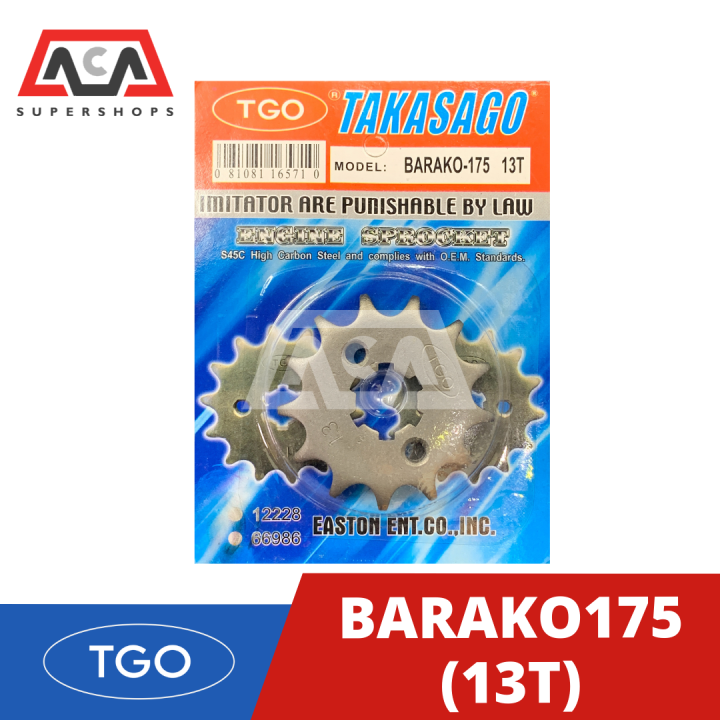 Takasago Sprocket Front For Barako Lazada Ph