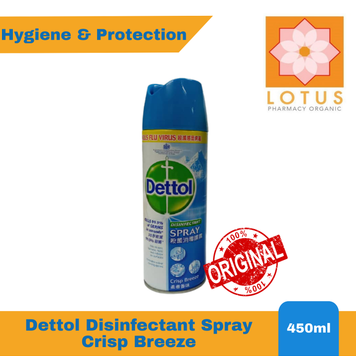 Dettol Disinfectant Spray Crisp Breeze Ml Lazada