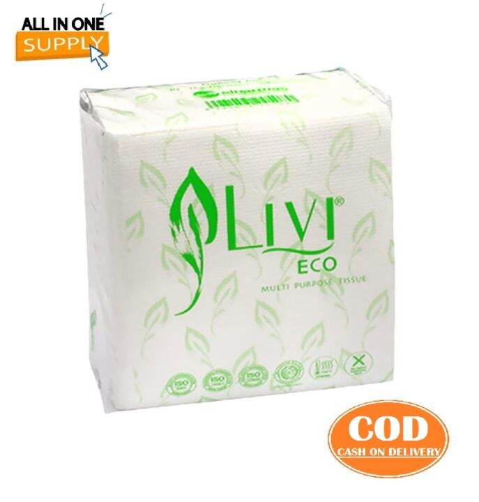 Bisa Cod Tissue Livi Pop Up Eco Multi Purpose S Tissue Meja