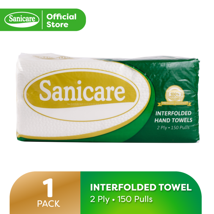 Sanicare Premium Ply Interfolded Paper Towel Pack Lazada Ph