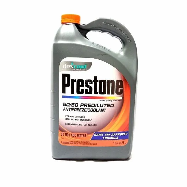 Prestone Dex Cool 50 50 Prediluted Extended Life Antifreeze Coolant