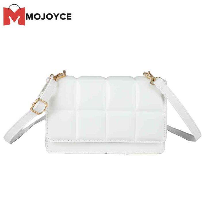 MOJOYCE Women Chocolate Square PU Leather Flap Shoulder Bags Fashion