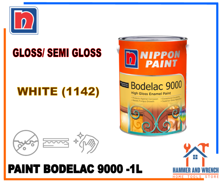 NIPPON Paint Bodelac 9000 1ltr White Lazada Singapore