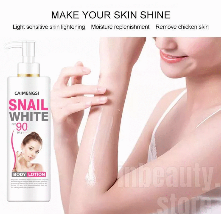 Snail White SPF 90 PA Body Lotion 500ML Collagen Whitening Beauty