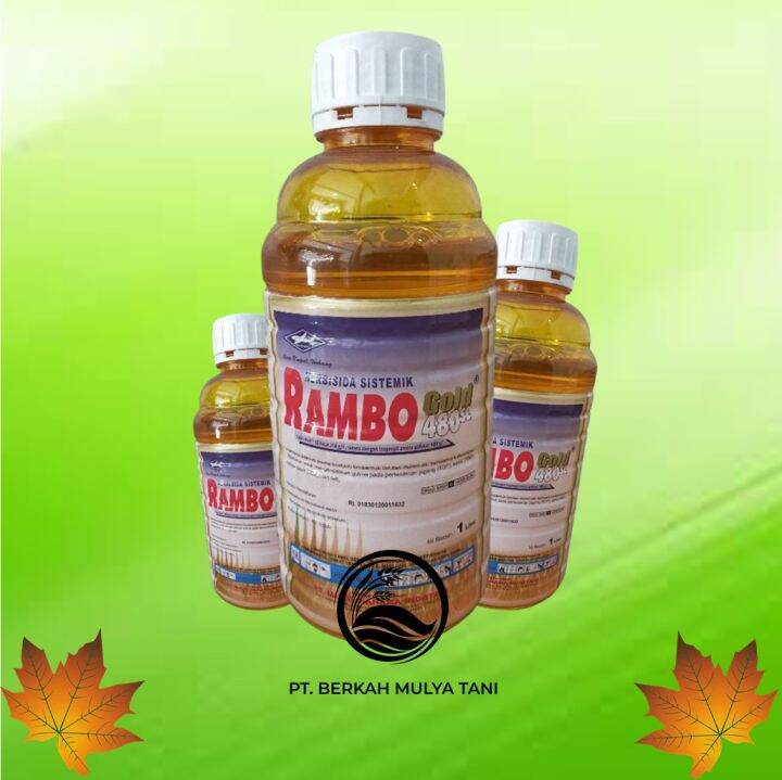 Rambo 480 SL Herbisida Sistemik Pembasmi Rumput 1 Liter 500 Ml