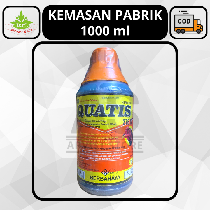 Herbisida Quatis Bahan Aktif Paraquat Diklorida 276SL Basmi Gulma