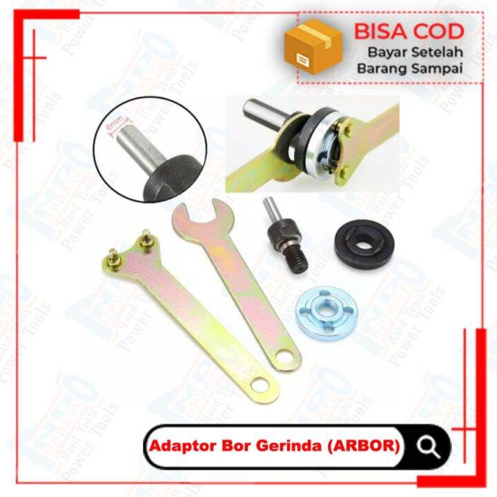 Adaptor Bor Jadi Gerinda Set Mesin Bor Kit Arbor Konektor Gerinda Bor