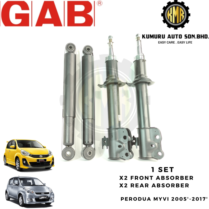 Pair Gab Gas Front Rear Absorber Perodua Myvi Old Myvi Lagi Best