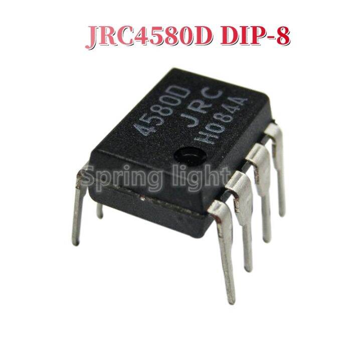 10pcs Original NJM4580D DIP 8 JRC4580D NJM4580 JRC 4580D DIP8 Dual Op