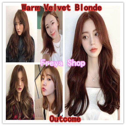 Warm Velvet Blonde Hair Color With Oxidant 7 7 Bob Keratin Permanent