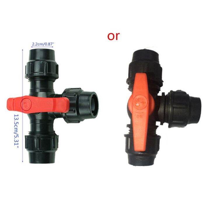 Pe Three Way Quick Connect Valve Plastic Valve T Type Valve Inner