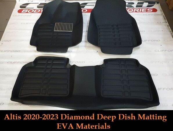 Toyota Altis 2020 To 2023 Diamond Deep Dish Matting EVA Materials