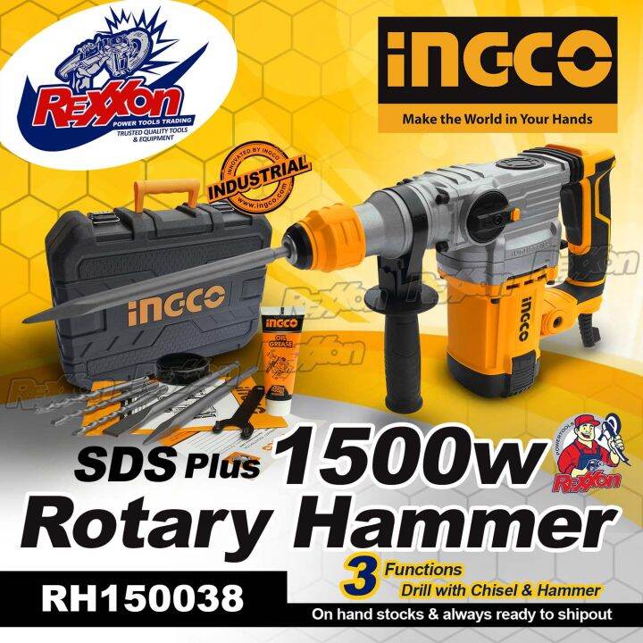 Ingco Sds Plus W Rotary Hammer With Pcs Accessories Rh