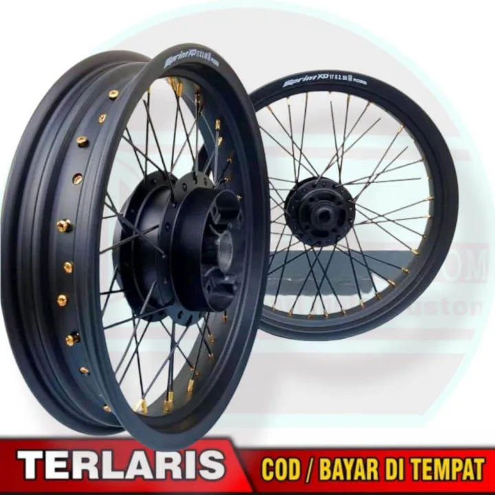 Paket Ban Velg Satu Set Depan Belakang Request Tiger Megapro Thunder