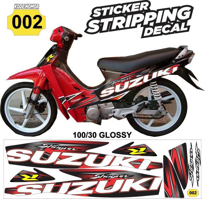 Striping Suzuki Shogun Decal Suzuki Shogun Variasi Suzuki