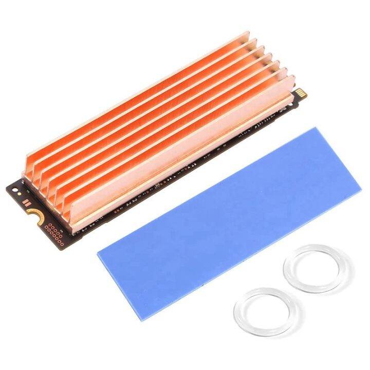 M Heatsink Pure Copper Nvme M Ssd Diy Fins Cooler With