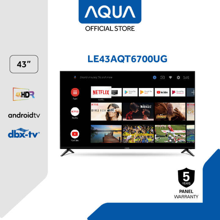 AQUA Elektronik LE43AQT6700UG 43 Inch Android 11 Smart TV