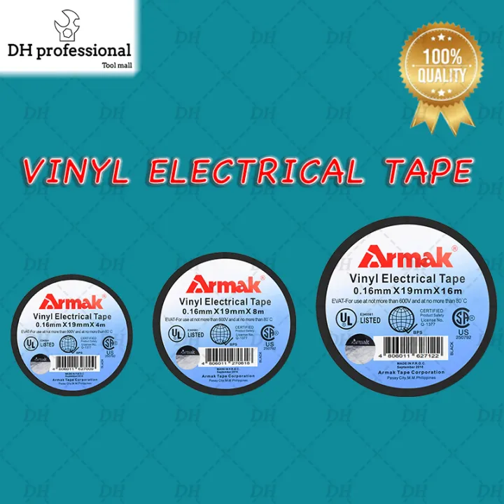 Armak Vinyl Electrical Tape 4m 8m 16m Black Lazada PH