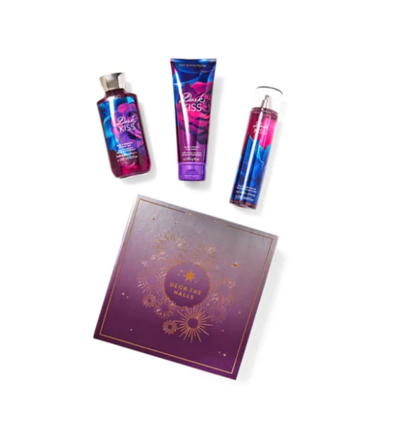 Bath Body Works Dark Kiss Gift Set Body Mist Shower Gel Body