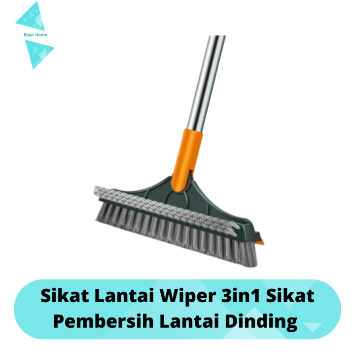 Sikat Lantai Wiper 3in1 Sikat Pembersih Lantai Dinding Kamar Mandi