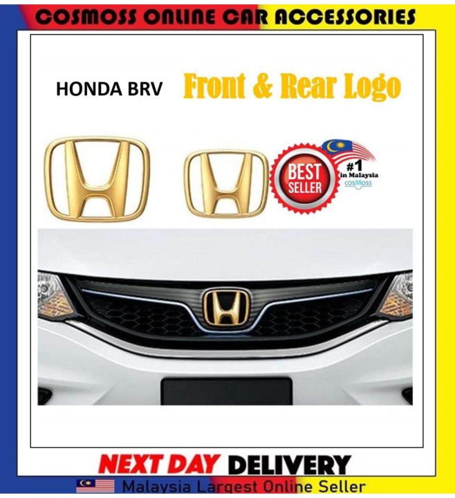 Honda Brv Gold Type R Front Rear Logo Badge Emblem Lazada