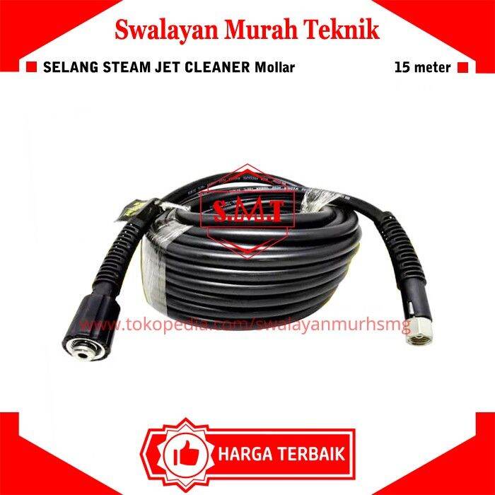 Selang Steam Jet Cleaner High Pressure Washer Hose 15m Mollar Lazada