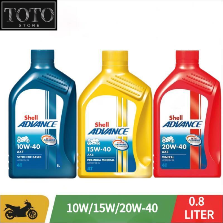 TOTO Shell Advance 4T AX7 10W 40 1Liter Lazada PH