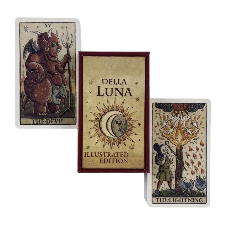 Trionfi A Luna Tarot 78 Card Deck With PDF Guidebook Fortune Ling Card