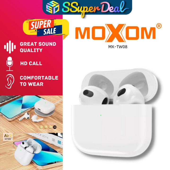 Moxom Mx Tw Wireless Headphones Air Tws Earbuds Lazada