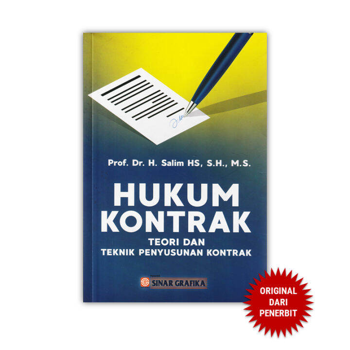 Hukum Kontrak Teori Dan Teknik Penyusunan Kontrak Lazada Indonesia