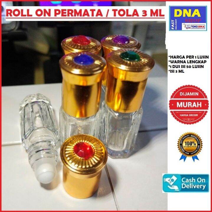 Lusin Botol Parfum Roll On Tola Permata Ml Lazada Indonesia