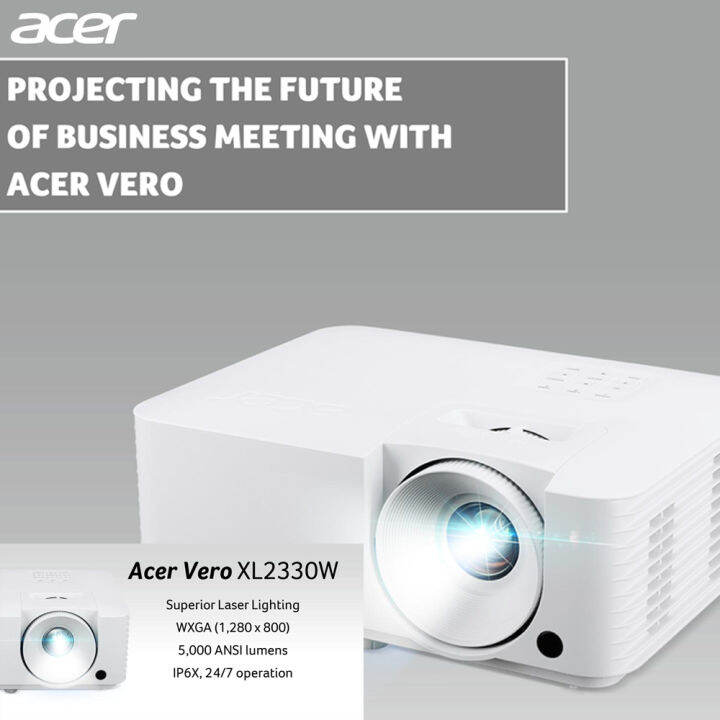 Projector Acer Vero XL2330W DLP Laser 5000 Ansi Lumens WXGA 1280x800